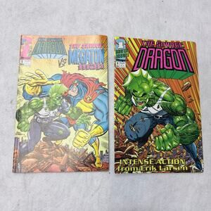 2 Vintage Image Comic Books Savage Dragon Megaton Man 1 Jul 1992 1 Mar 1993